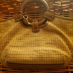 Fossil Woven Satchel